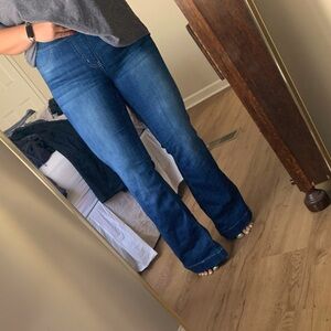 Size xl cello pull on flare jeans medium wash